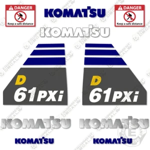 Fits Komatsu D61PXI-24 Decal Kit Dozer Sticker Replacements - 7 YEAR 3M VINYL! - Picture 1 of 2