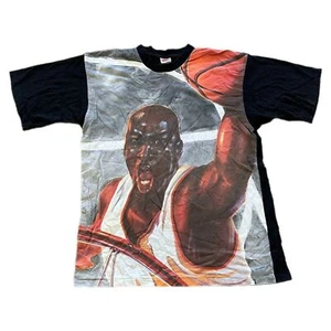 Nike Shirt Mens XL Michael Jordan Mega Print 90s Vintage Basketball - Picture 1 of 8