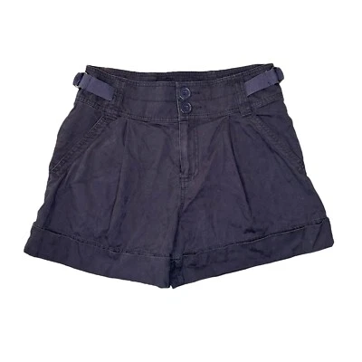 Pantalones Cortos de Algodón MARC JACOBS Para Mujer Azul Marino Punto Texturizado Talla 2 Correa Preppy Foto 1 de 4