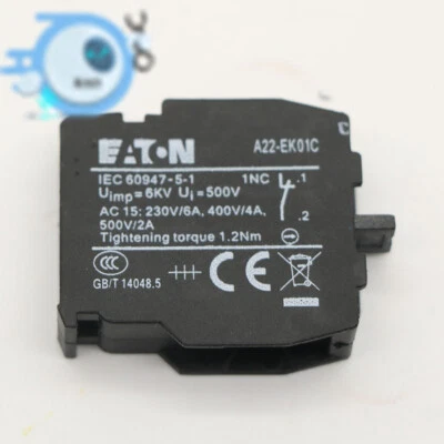 1PC New EATON MOELLER A22-EK01C Contact A22EK01C - Image 1 of 4
