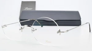Lunor Glasses Frame Classic Round Pp Platinum Plated Polished 44-21 145 Germany - Bild 1 von 19