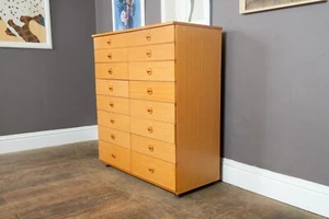 Vintage Mid Century Chest of 16 Drawers by Schreiber - Picture 1 of 7