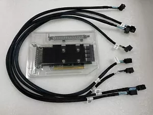 DELL R730xd SERVER SSD NVMe PCIe EXTENDER EXPANSION CARD P31H2 GY1TD with cables - Picture 1 of 6