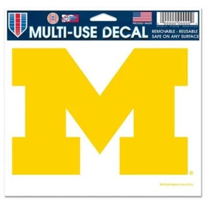 Michigan Wolverines 5"x6" Multi Use Decal [NEW] NCAA Truck Car Sticker Emblem - Picture 1 of 1
