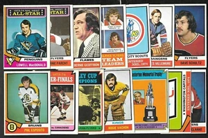 1974-75 OPC 74-75 O PEE CHEE NHL HOCKEY CARD ERROR & WRONG BACK 133-264 SEE LIST - Picture 1 of 283