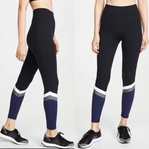 All Access Bandier Leggings Center Stage Legging Black Navy Compression S - Imagen 1 de 5