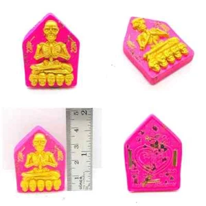 Phlai Thong Ithaje Charm Powder in Pink Thai Amulet for Love and Positive Energy - Picture 1 of 3