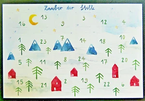 Adventskalender Postkarten-Format_Zauber der Stille_SOS Kinderdorf_neuwertig_ - Bild 1 von 2