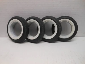 Vintage Monogram 1/8 Firestone Tire Set Of 4 NOS White Walls - Picture 1 of 3