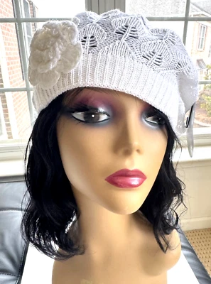 Women's Spring Summer Fall Winter Crochet Knit Slouchy Beanie Beret Cap Hat - Image 1 of 4