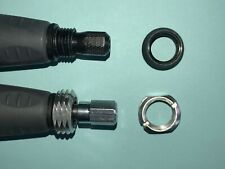 Threaded adapter join multiple rotary tool flex shafts together.  Longer cable