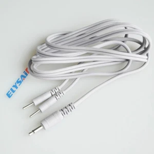 3.5mm Plug Head Copper Cable Lead Wire 2 Male 2mm Pins For Tens Ems - Picture 1 of 7