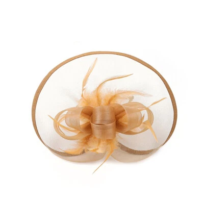 Elegant Fascinators Hat Women Headband Cocktail Tea Party Hat Wedding Hair Clip - Image 1 of 4