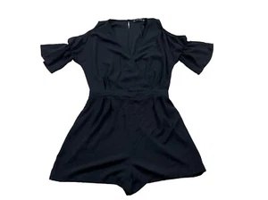 Mameluco ZARA Basic Collection Mujer Pequeño Negro Hombro Abierto - Imagen 1 de 9