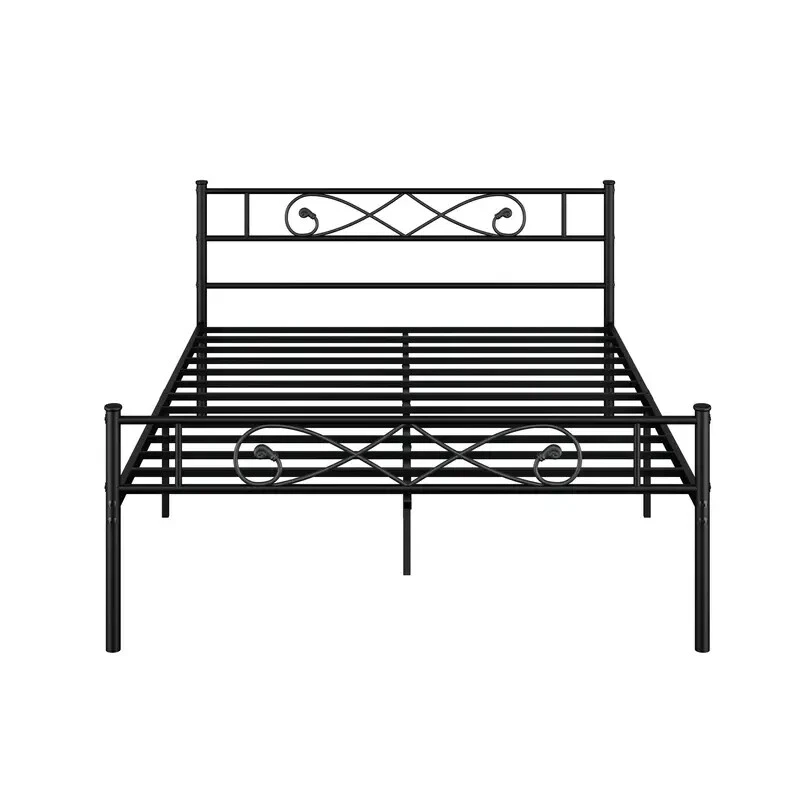 Heavy Duty Metal Bed Frame Platform Slat Support w/Headboard Twin/Full/QueenKing - Image 1 of 1