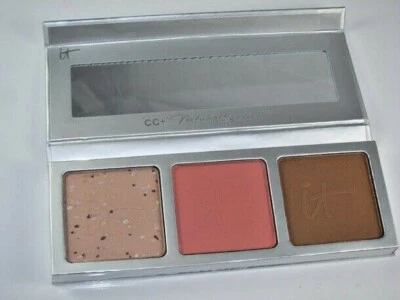 IT Cosmetics CC+ Radiance Naturally Pretty Trio Palette  w. Brush! NIB! - Image 1 of 2