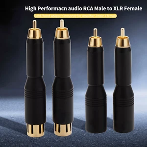 2/4PCS HIFI Gold plated RCA to 3pin XLR Plug Connector for Audio Speaker Cable - Picture 1 of 17