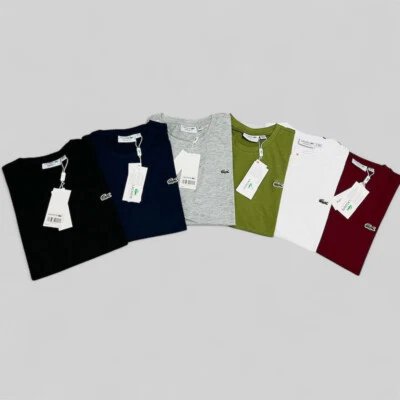 LACOSTE PLAIN SHORT SLEEVE SOLID COLOUR T-SHIRT
