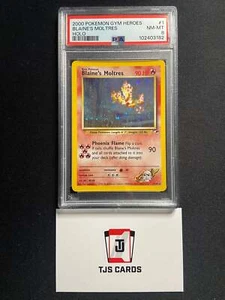 Blaine's Moltres - PSA 8 - Gym Heroes 1/132 - Pokemon - Picture 1 of 2