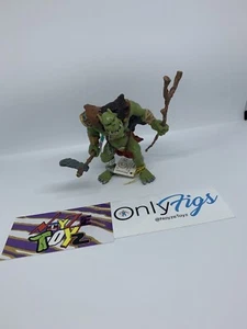 Papo Giant Ork Axe Y-Staff Figure Orc Ax 2002 Warrior Fantasy Ogre Warcraft Toy - Picture 1 of 9