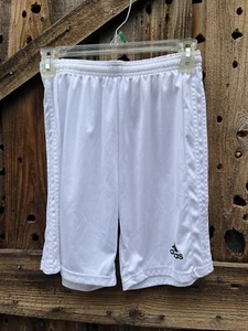 Adidas White Athletic Shorts Youth 13/14 - Picture 1 of 3