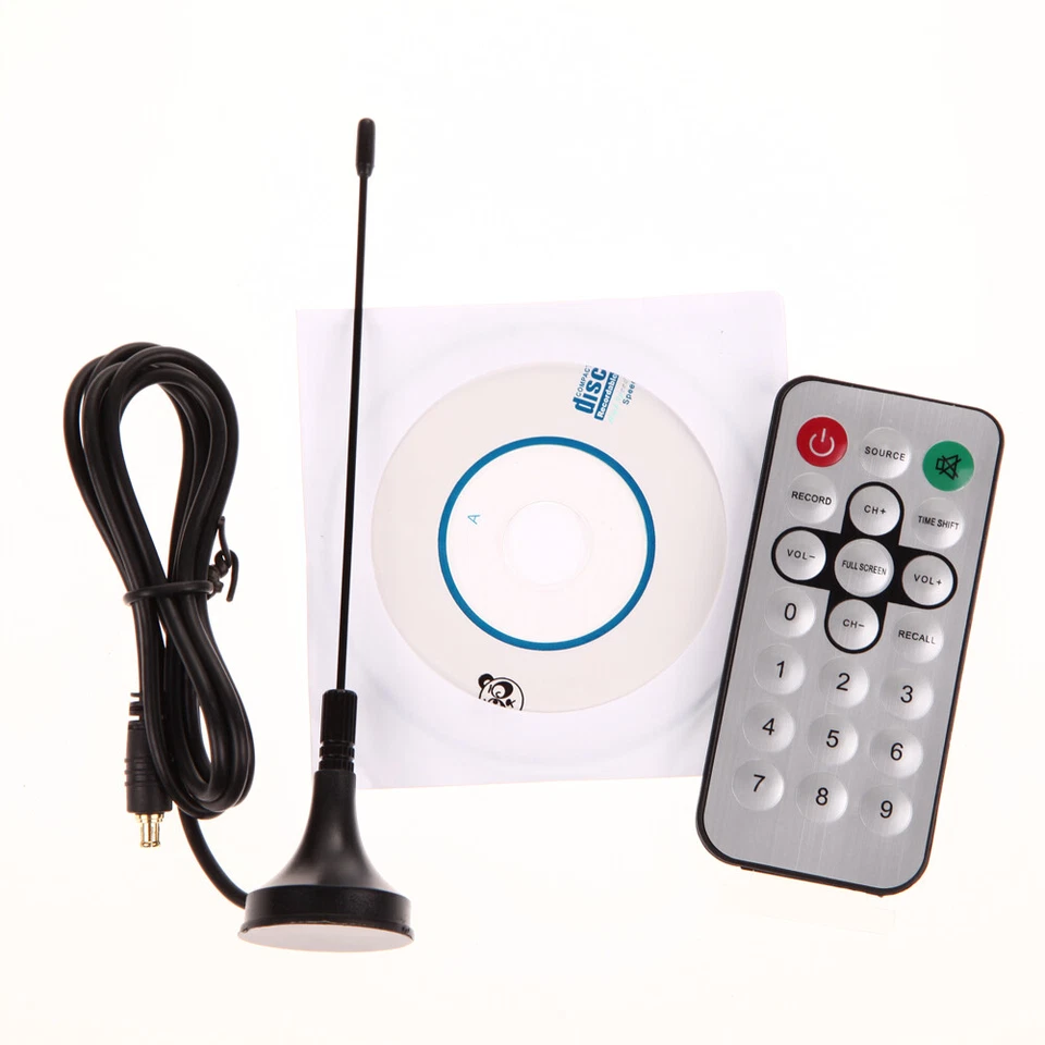 TV Stick USB2.0 Digital DVB-T SDR+DAB+FM TV Tuner Receiver Stick RTL2832U+FC0012 - Image 1 of 4