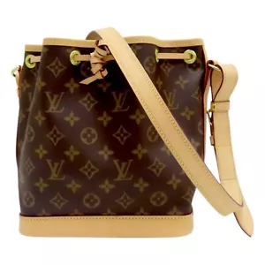 LOUIS VUITTON Noe Monogram Canvas Brown Drawstring Shoulder Bag M46976 - Picture 1 of 16