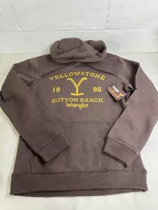 Brown Yellowstone Dutton Ranch hoodie Adult Small By Wrangler Brand New w/Tags S - Picture 1 of 6