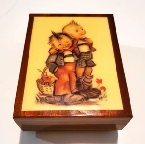 Original Hummel Verlag Ars Sacra Josef Muller HAPPY WANDERER Trinket Music Box - Picture 1 of 15