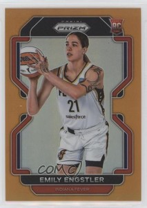 2022 Panini Prizm WNBA Orange Prizm /49 Emily Engstler #184 Rookie RC