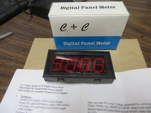 PANEL METER C&C KAIFU FR-4 E162023 #1029B 3-1/2 VINTAGE NEW - Picture 1 of 9