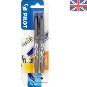 Frixion Feine Spitze 0,7 mm Schwarz Tintenroller - 2er Pack mit radierbarer Tinte - Bild 1 von 4