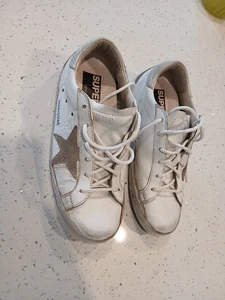 Zapatillas Golden GooseSuper-Star de Cuero Mixto Color: Blanco Hielo/Plata Talla EU 38 - Imagen 1 de 9
