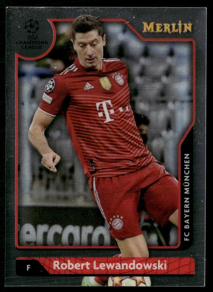 2022 MERLIN UEFA CHAMPIONS LEAGUE ROBERT LEWANDOWSKI FC BAYERN MUNCHEN #1 - Image 1 of 2