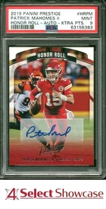 Prestige Honor Roll 2019 automático puntos extra Patrick Mahomes II #/10 POP 1 PSA 9 - Imagen 1 de 4