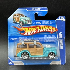 Hot Wheels GARAGE SHORT CARD 40S WOODIE blau braun Kombiversand - Bild 1 von 4
