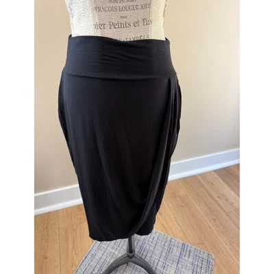 Athleta Women's Black Midi Skirt Size L - Image 1 of 4