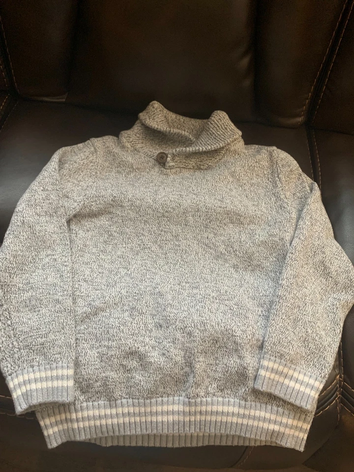 Boys Grey Sweater Brand Crazy Size 7/8 Boy's Clothes Kids Clothing Pullover - Image 1 of 3