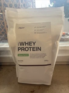 Vilgain Whey Protein Pulver Grass-Fed  1000g  Schokolade 100% Molkenprotein OVP - Bild 1 von 2