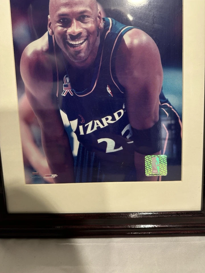 Michael Jordan #23 NBA Washington Wizards 8X10 Photo Framed in Nice Black Frame - Image 1 of 2
