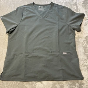 FIGS Casma Three-Pocket Scrub Top Technical Collection Green Women's 2XL - Picture 1 of 8