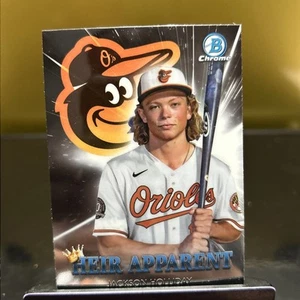 2022 Bowman Chrome Heir Apparent Jackson Holliday #HA-1 ROOKIE PROSPECT Orioles - Bild 1 von 2