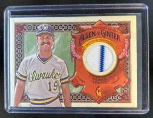 2022 Topps Allen & Ginter Robin Yount Full-Size Relics A Design Jersey #AGRA-RY - Picture 1 of 2