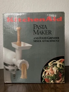 Kitchenaid Pasta Maker Molinillo de Alimentos Accesorio Blanco En Caja Abierta - Imagen 1 de 13