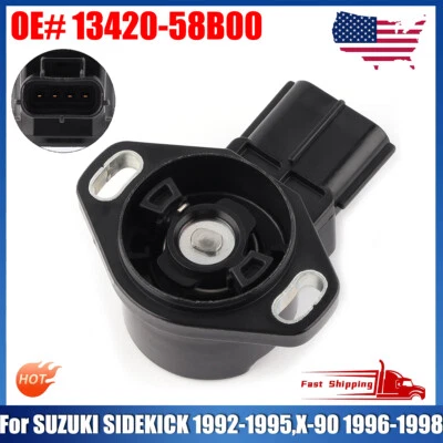 TPS Throttle Position Sensor Fit For Suzuki Sidekick X90 GEO Tracker 13420-58B00 - Image 1 of 4