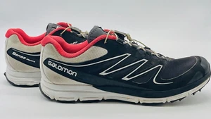 Salomon Running Donna 9,5 Sense Mantra 2 Scarpe da trail nere basse 361913 - Foto 1 di 14