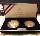 1994 United States proof World Cup 2-coin set - silver $1 and C/N 1/2$, Ogp+