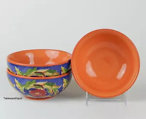 Pfaltzgraff VILLA DELLA LUNA: Set di 3 ciotole per zuppa/cereali (6 5/8") a rotolo, come nuove! - Foto 1 di 5