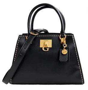 Guess Tasche Handtasche Henkeltasche Stephi   Satchel Schwarz   Neu - Bild 1 von 19