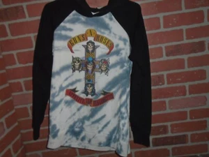 GUNS N ROSES LONGSLEEVE HOODIE HEAVYWEIGHT TSHIRT MENS SIZE LARGE - Picture 1 of 2